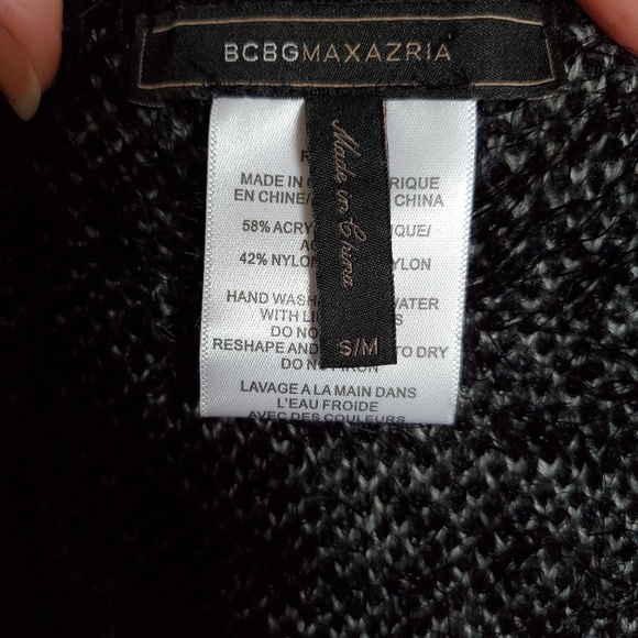 BCBGMaxazria Textured Fringe Cape - Picture 8 of 8